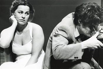 'Dag en nacht, Karla Wieringa (links) en Evert van der Meulen'; Foto Foto