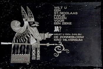 "Wilt u een St. Nicolaas pakje maken voor een zieke"; Tekening
Tekening