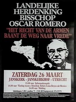 "Landelijke herdenking bisschop Oscar Romero"; Tekening
Tekening