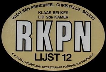 "Voor een principieel christelijk beleid"; Tekening
Tekening