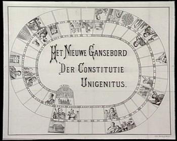 Het Nieuwe Gansebord; Prent Prent