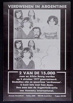 "Verdwenen in Argentinië"; Tekening
Tekening