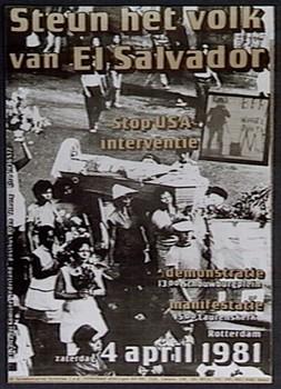 "Steun het volk van El Salvador"; Tekening
Tekening