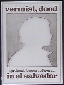 "Sprekende boeren zwijgen nu in El Salvador"; Tekening
Tekening