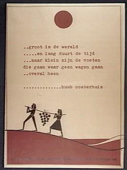 "..Groot is de wereld". Voorkant van 2b7694; Tekening
Tekening