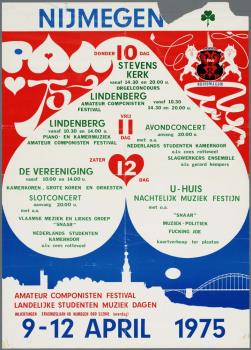 "Amateur Componistenfestival Landelijke Studenten Muziek Dagen"; Tekening
 Tekening