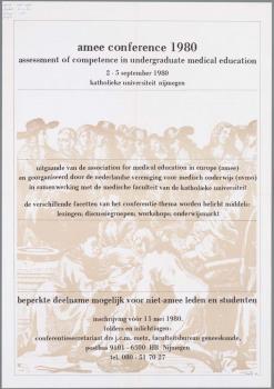 "Amee Conference 1980. Assessment of competence in undergraduate medical education. 2-5 september 1980"; Tekening
Tekening