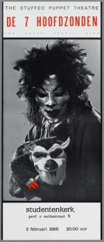 "The stuffed puppet theatre. De 7 hoofdzonden. The seven deadly sins"; Tekening
 Tekening