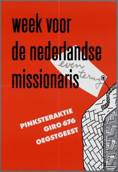 "Pinksteraktie. Giro 676. Oegstgeest"; Tekening
Tekening