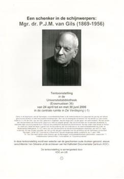 "Een schenker in de schijnwerpers. Mgr. dr. P.J.M. van Gils (1869-1956)"; Tekening
Tekening
