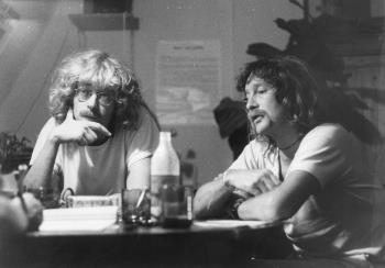 V.l.n.r.: Sibke Schöne en Ruud Bökkerink. "Stroomgroep Stop Kernenergie" (SSK); Foto Foto