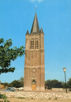 RK kerk na de brand gesloopt, sinds enkele jaren gerestaureerd; Foto Foto