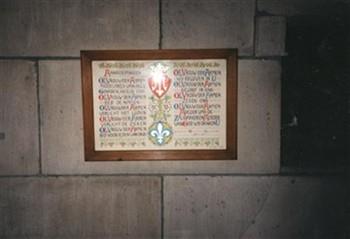 Tegeltableau in de Banneuxkapel van de koepelkerk in Maastricht; Foto Foto