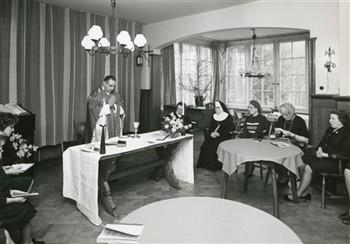 Eucharistieviering tijdens weekend van Pro Mundi Vita in Ons Erf; Foto Foto