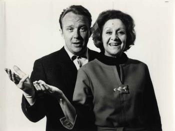 Portretfoto van Kees Brusse en Conny Stuart; Foto Foto