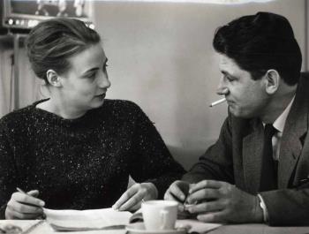 Portretfoto van Dimitri Frenkel Frank en Colette; Foto Foto