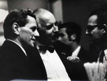 Portretfoto van Albert de Vries, Hans Tiemeijer en Egbert van Paridon; Foto Foto