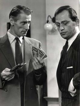 TV-spelopname met Frits Butzelaar (1920-2000) en Julien Schoenaerts (1925-2006); Foto Foto