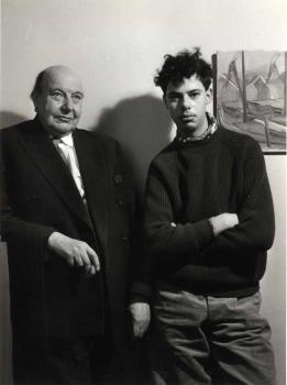 Albert van Dalsum met zijn zoon; Foto Foto