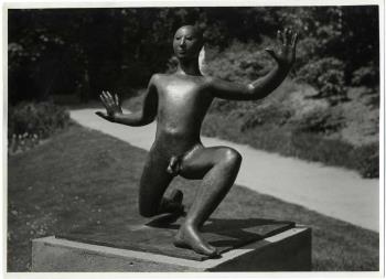 Bronzen beeld; Foto Foto