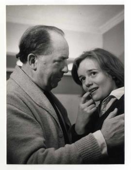 Joris Diels en Maria de Booy in het NCRV televisiespel 'One bright day', regie Gerard Rekers, uitgezonden op 17 november 1960.; Foto Foto