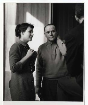 Anna-Marie Heyligers en Bernhard Justus Droog.; Foto Foto