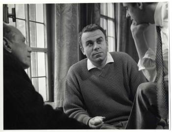 Links Paul Lodewijk Storm van 's-Gravensande, midden Wim Bari en rechts Manfred Marcel de Graaf; Foto Foto