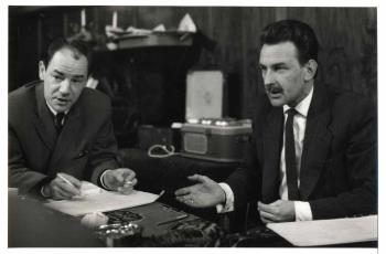 Ton van Duinhoven, acteur, en Jef de Groot, regisseur; Foto Foto