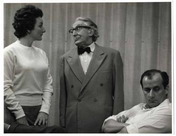 Een onbekende actrice, Ko Arnoldi en Guus Hermus; Foto Foto