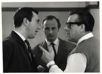 Links Ko van Dijk jr., midden Cor van Rijn en rechts Paul Cammermans; Foto Foto