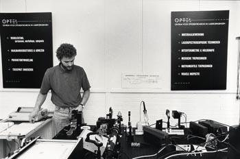 'Optel', Centrum voor Optoelektronische en Lasertoepassingen.; Foto Foto
