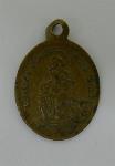 Medaille houdende een afbeelding van de H. Hubertus en het hert, met tekst: 'S.; Medaille Medaille