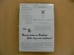 In plastic verpakte scheurkalender houdende afbeeldingen van aquarellen van een dorp en bomen, met tekst: 'Buiten leven in Brabant',  '2000 De beste scheurkalender van Nederland uitgave: Omroep Brabant en ZLTO'.
Achterkant met diverse wervende teksten; Kalender Kalender