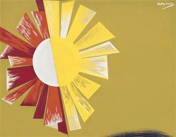 Voorstelling: stralende zon; Tekening Tekening